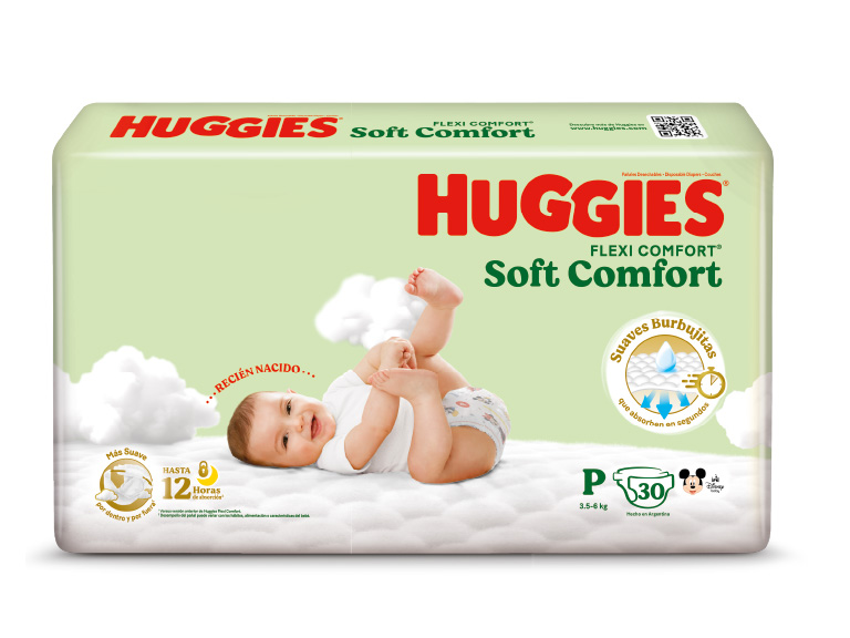2 Huggies Active Sec Soft Comfort P