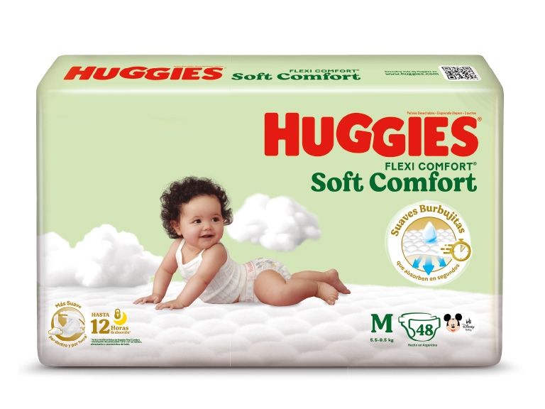 3 Huggies Active Sec Soft Comfort M