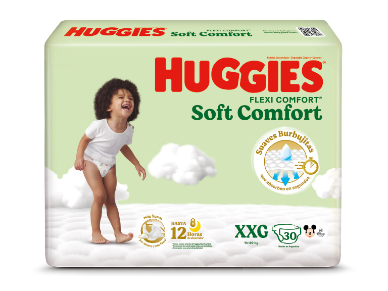 6 Huggies Active Sec Soft Comfort XXG